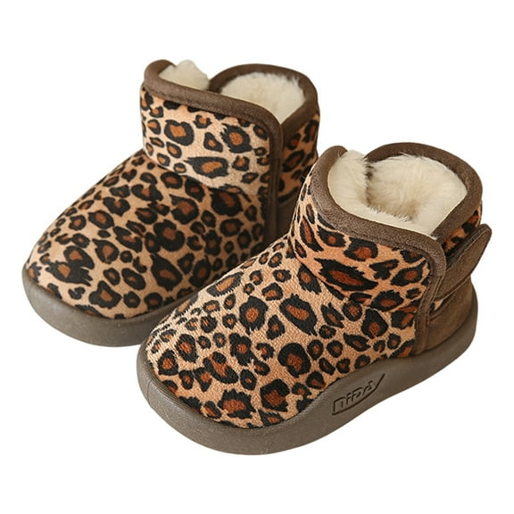 REDARER Winter -Lined Snow Boots - Waterproof Ankle Booties with Non- Sole for Cold Weather Adventures,Size:15-18 Months