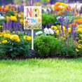 thumbnail image 5 of Eveokoki No Mow Sign with Metal Stake 4.6 x 6 Inches No Mow May Yard Sign No Mow Signs Aluminum ​Garden Signs Outdoor for Lawn Yard Garden Decor, Easy to Install, 5 of 6