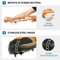 thumbnail image 4 of Ice Snow Shoes Grips Traction Cleats Grippers Crampons for Outdoor Walking Hiking Camping Mountaineering Climbing Hunting (Shoes not included), 4 of 7