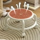thumbnail image 5 of Pisexur Batería de cocina Taburete pequeño con ruedas y asiento bajo con ruedas giratorias de 360 grados, cómodo, transpirable y ergonómico. para la cocina del hogar, 5 of 6