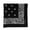 Black flower cashB, variant on Unisex Party Print Bandannas Fashion Neck Scarf Square Kerchiefs Hiphop Headwrap
