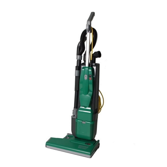 Aspiradora vertical Bissell Commercial BGU18000T de alta resistencia, con herramientas integradas, motor doble, ancho de limpieza de 18", cable de 40'