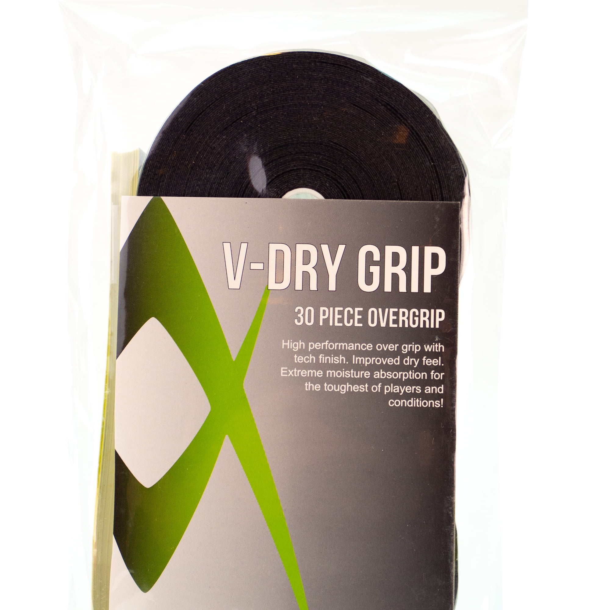VOLKL V-Dry Grip | Overgrip | High Performance Tennis Grip (Black, 30 pack)
