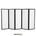 thumbnail image 6 of Red Lantern 4 ft. Short Double Cross Shoji Screen - Black - 5 Panels, 6 of 6