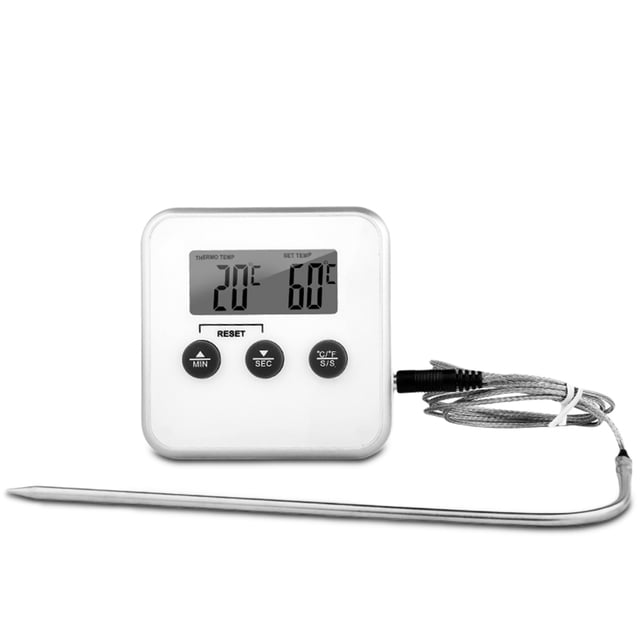 Bewildely Termómetro de cocina Medidor de temperatura de alimentos de acero inoxidable Lectura rápida Herramienta de café para freír aceite Aparatos Type2 NO2 Bewildely HA010831-02