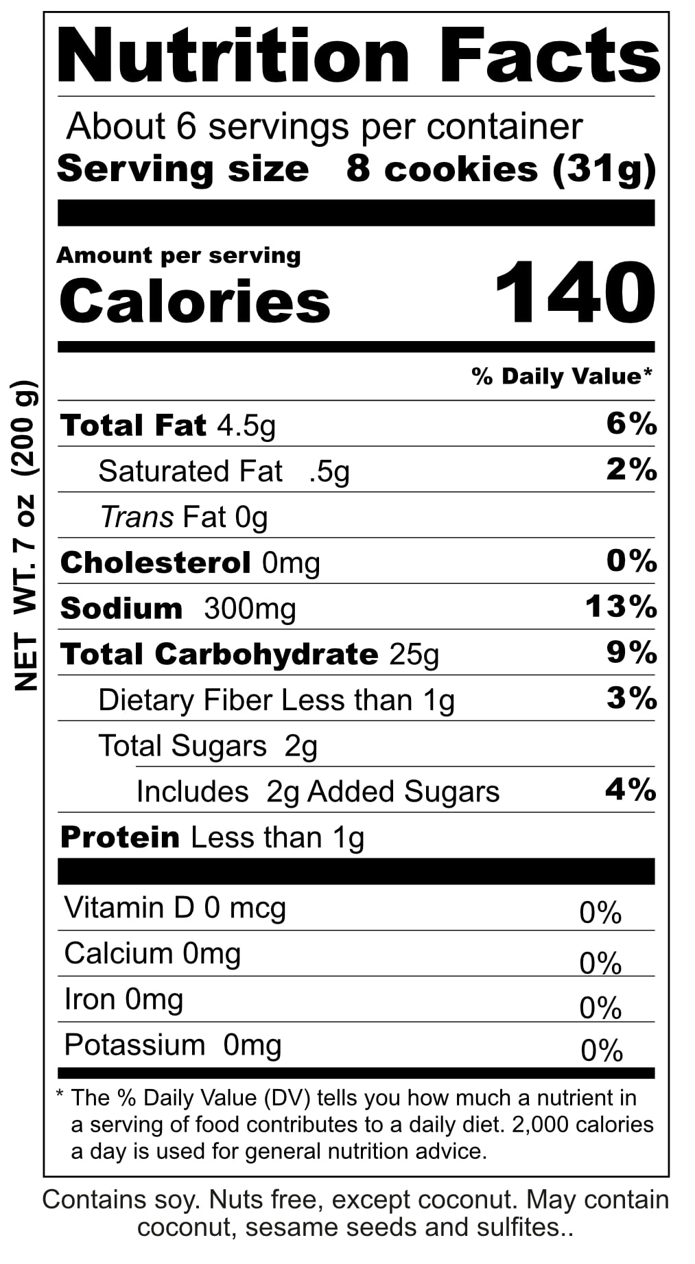 Gullon Gluten Free Cracker, 7.05oz