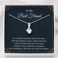 thumbnail image 2 of Personalized To My Best Friend Gift, Best Friend Birthday Gift, Best Friend Necklace, Best Friendship Gift, Alluring Beauty., Gift for Friendship Day, 2 of 8