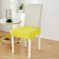 thumbnail image 2 of Solid Color Corn Fleece Stool Seat Cover Yellow， Dining Chair Stretch Dining Chairs Removable Washable Chair Seat Seat for Chairs, 2 of 4