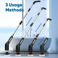 thumbnail image 3 of PUSCRIENO Electric Spin Scrubber, Cordless Electric Cleaning Brush, Shower Scrubber with 7 Interchangeable Heads, Extendable Handle & Bluetooth Control for Bathroom, Floors, Tiles Deep Cleaning-Black, 3 of 8