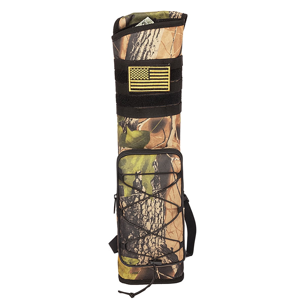 Étui à Arc Souple Compartimenté - Rangement Pour Arc Et Flèches - Camouflage Gris-noir - Taille L