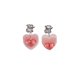 thumbnail image 1 of Pendientes colgantes de corazón rosa pendientes colgantes llamativos de moda para, 1 of 4