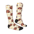 thumbnail image 3 of Picia Women Crew Soft Moisture-wicking Socks Fall Turkey Pattern Design Cotton Socks, One Size fit All, 3 of 9