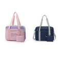 thumbnail image 4 of Jumpingount Bolso de hombro de moda para mujer con bolso de hombro uniforme de poliéster transpirable de gran capacidad Bolsas de mensajero y de hombro Rojo, 4 of 6