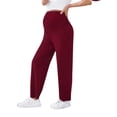 thumbnail image 2 of Bixock Maternity Pants High Waist Yoga Pants Over The Belly Lightweight Casual Loose Pregnant Pants Breathable Workout Daily Wear Maternity Clothings, 2 of 7