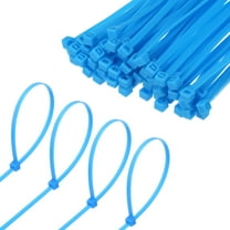 Uxcell 100-Pack Nylon Zip Ties 8 Inch 40 Lbs Self-Locking Cable Zip Ties for Indoor Outdoor Home Office Blue