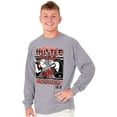 thumbnail image 3 of Popeye Let Your Hustle Do The Talking Men's Long Sleeve Tee T Shirt Brisco Brands M, 3 of 6