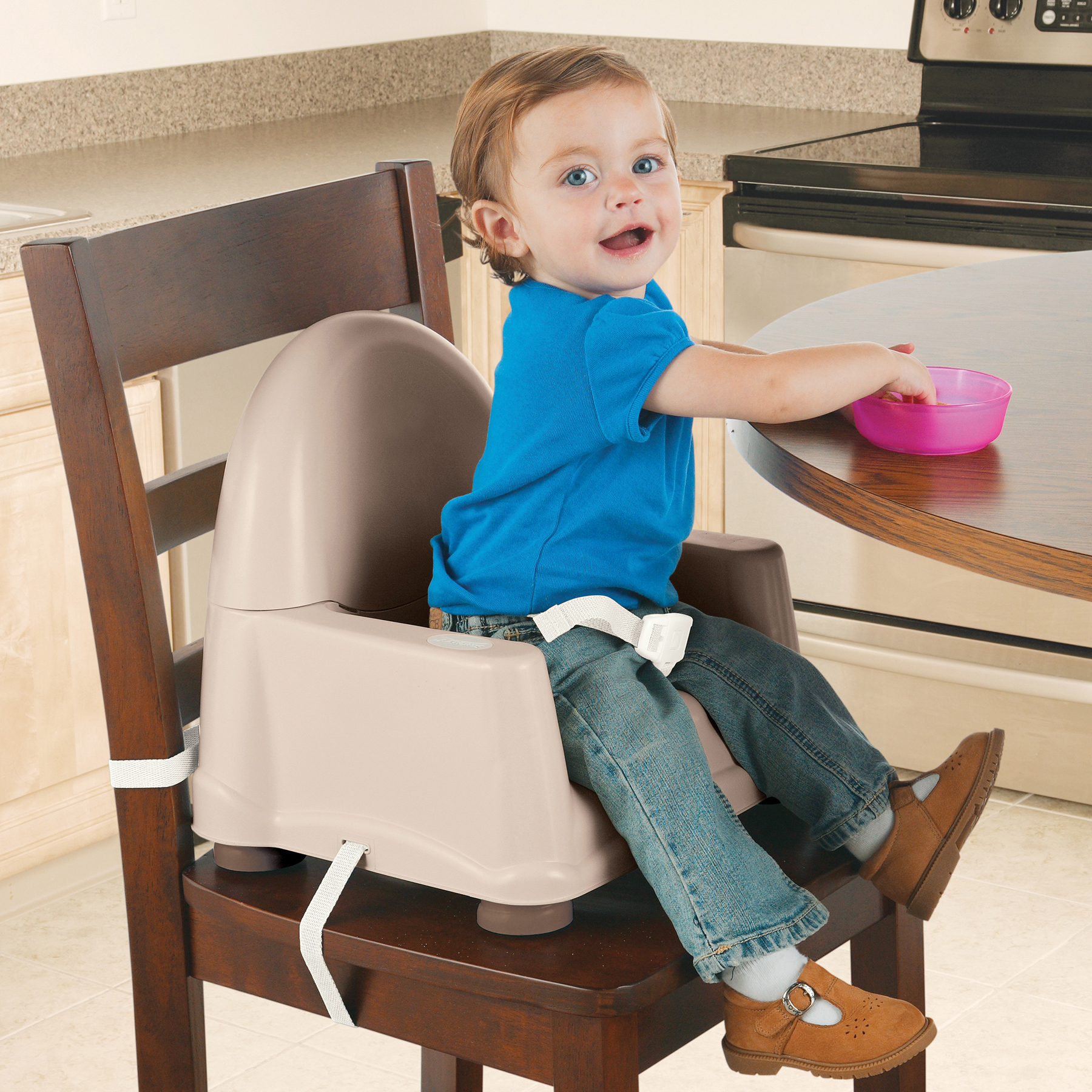 Safety 1st Easy Care Swing Tray Feeding Booster, Decor - image 3 of 4