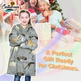 thumbnail image 6 of Catalonia Oversized Blanket Hoodie Sweatshirt, Fleece Pullover with Large Front Pocket, Super Soft Warm Comfortable for Teenagers Kids Youth, 6 of 7