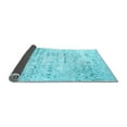 thumbnail image 2 of Ahgly Company Indoor Rectangle Solid Light Blue Modern Area Rugs, 4' x 6', 2 of 4