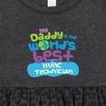 thumbnail image 4 of Inktastic Hvac Technician Daddy Girls Baby Dress, 4 of 5