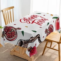 Shana Tova Tablecloth Rosh Hashanah Jewish New Year Holiday Party Decor High Holy Day Decorations Kitchen Dinning Room Home Table Cover