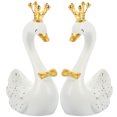 thumbnail image 1 of KAKOWELY figuras de cisne de resina para decorar cupcakes de cumpleaños., 1 of 5