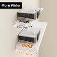 thumbnail image 5 of Fairy 2pcs Floating Shelves for Wall, 22.5in Bathroom Kitchen Shelves for Farmhouse Decor, White, 5 of 8