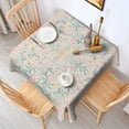 thumbnail image 2 of Pink Floral Pattern Square Tablecloth,Waterproof Square Table Cover,Wipeable Spillproof Washable Table Cover for Home Kitchen Party Decor 42"X42"(107x107cm), 2 of 6