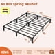 thumbnail image 2 of King-sized durability 10 pulgada heavy duty king metal platform marco de cama iron slat support no screws required holds up to 800 lbs, 2 of 6