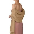 thumbnail image 4 of Tittly Scarf for Women Winter Scarf Women's Imitation Shawl And Shawl Evening Gown Long Scarf Travel Scarf Hair Scarf Brown A, 4 of 6