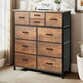 thumbnail image 2 of Dextrus 10 Drawer Dresser, Fabric Storage Drawer Chest of Drawer Dressers for Bedroom, Steel Frame, 2 of 10