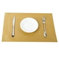 thumbnail image 3 of Huanledash 45x30cm PVC Waterproof Heat Insulation Mat Dinning Table Bowl Dish Pad Placemat, 3 of 5