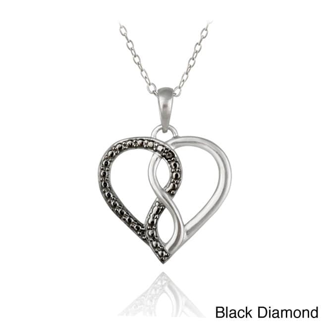 Necklace-Accented Infinity-Inspired Heart Necklace