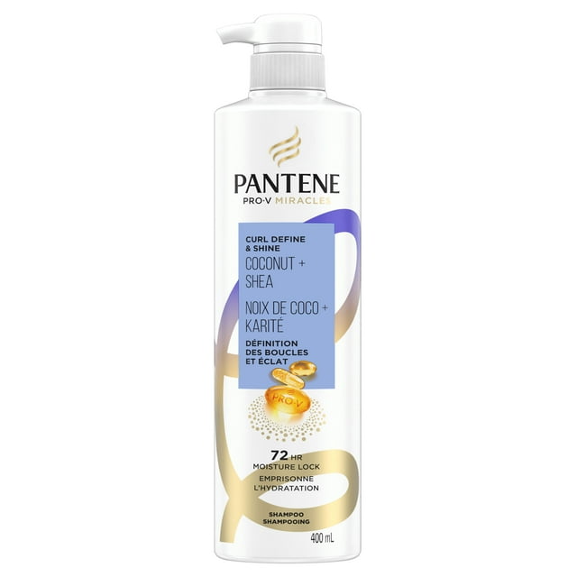 Shampooing Pantene Pro-V Miracles Définition des boucles et éclat Noix de coco + karité, sans sulfate