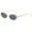 Beige/Grey, variant on Retro Oval Sunglasses for Women Men Fashion Small Oval Sunglasses 90s Vintage Shades, A1 Black/Grey