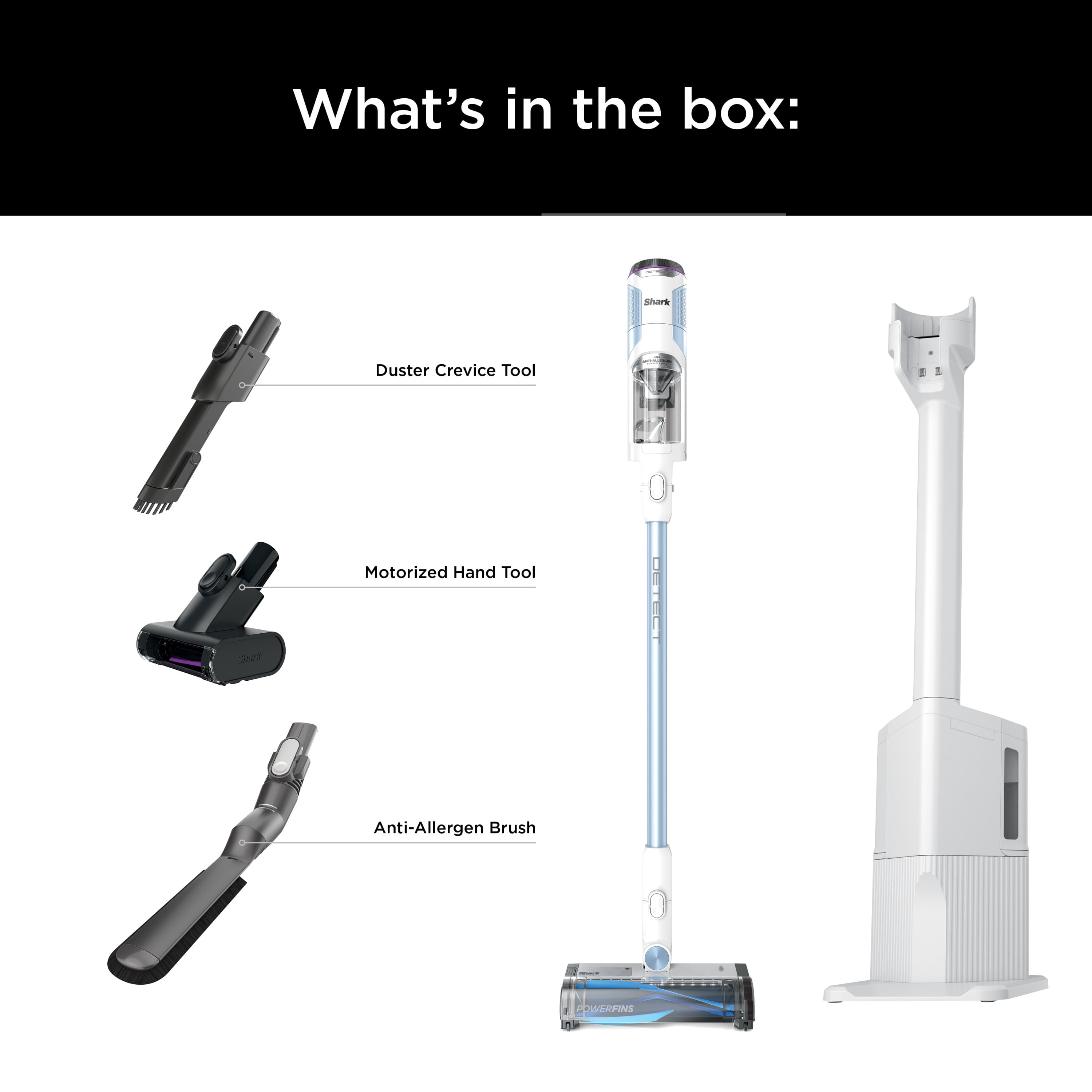 Shark Detect Clean & Empty Cordless Auto-Empty System with Powerfins Multi-Surface Brushroll