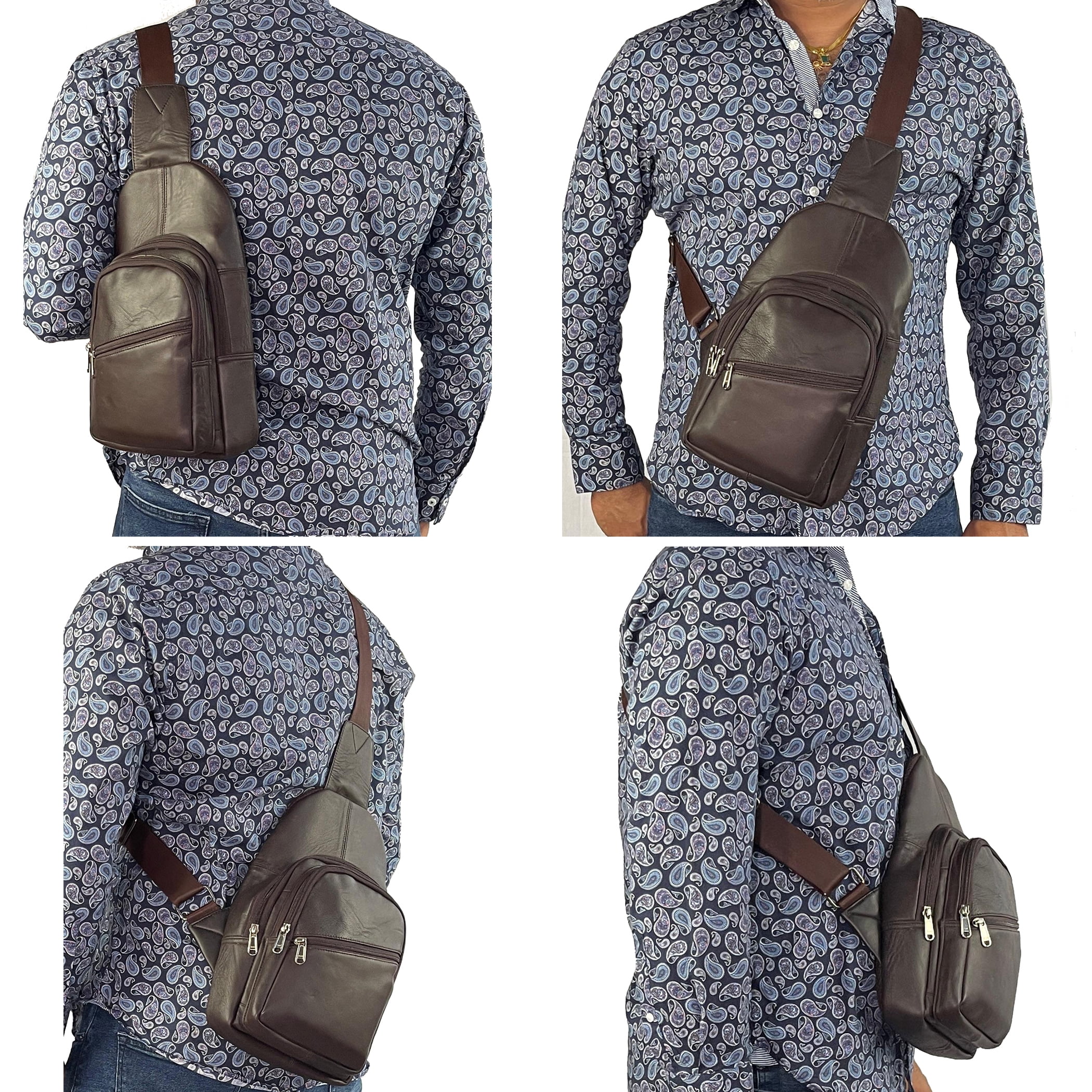 Crossbody Bag Sling Bag Shoulder Pack Lightweight Travel Hiking Men Women-by Bullz