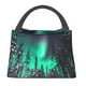 thumbnail image 1 of Fotbe Northern Lights 2 Bolsa Térmica Portátil con Estampado, Bolsa de Entrega de Alimentos Aislada, Bolsa Reutilizable de Gran Capacidad para Comidas y Supermercado, 1 of 6