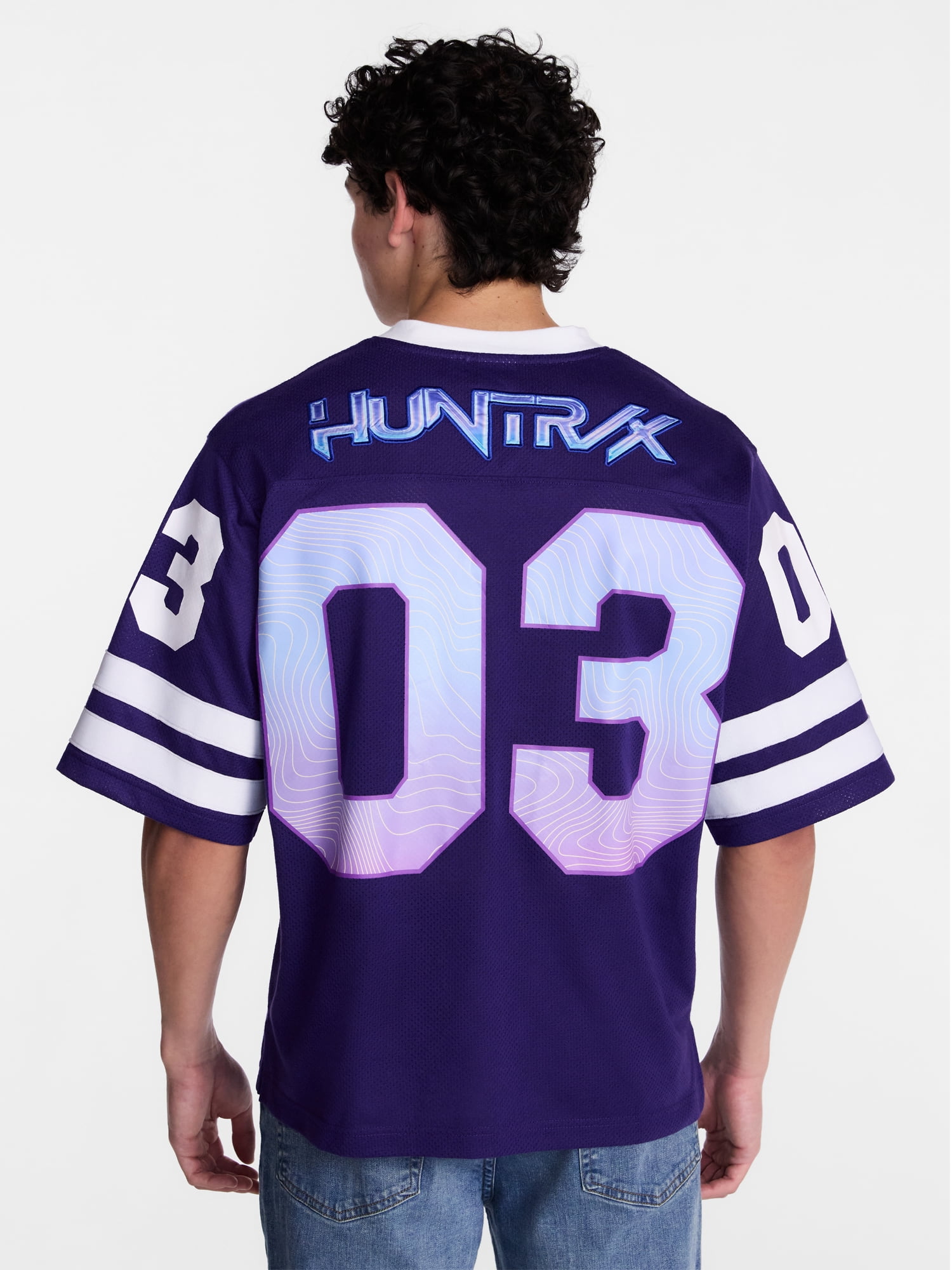 KPop Demon Hunters Men's & Big Men's Huntrix Graphic Jersey, Sizes XS-5XL
