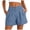 Blue_YYX, variant on Fsqjgq Womens Shorts Pockets Suit Trousers Business Work Pants Summer Clothes High Waisted Shorts