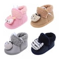 thumbnail image 6 of Unisex Newborn Baby Cotton Booties Non-Slip Sole for Toddler Boys Girls Infant Winter Warm Fleece Cozy Animial Patten Shoes, 6 of 6