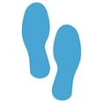 thumbnail image 1 of LiteMark 9 Inch Baby Blue Footprint Decals - Pack of 12, 1 of 2