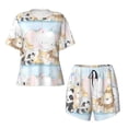 thumbnail image 4 of Lsque Cute Animals Women's Short-Sleeved Pajama Set - 2 Piece Soft and Lightweight Sleepwear Set-Small, 4 of 9