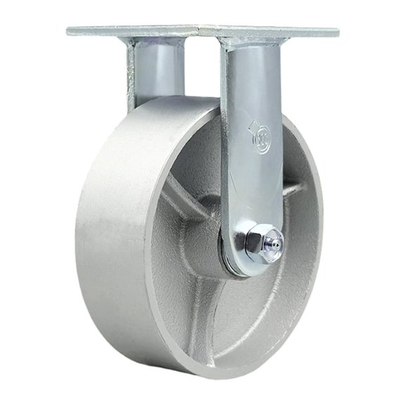 6 Inch Semi Steel Wheel Rigid Caster with Ball Bearing Service Caster Brand