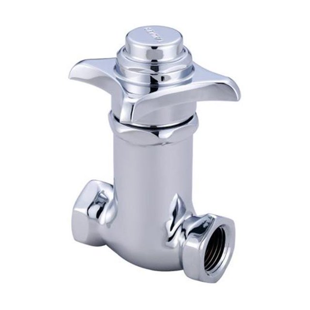 Central Brass 0331-V1-2 Self-Close Straight Stop - Polished Chrome