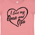 thumbnail image 4 of Inktastic I Love My Oma and Opa in Black Chalk Heart Boys or Girls Baby T-Shirt, 4 of 5