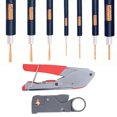 thumbnail image 4 of 22 piezas cortador de prensado de cables multifunción crimpadora Coaxial Kit de pelacables ajustable herramienta de prensado de cabeza F para interior al aire libre ANGGREK Otros, 4 of 8