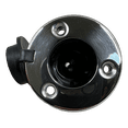 thumbnail image 3 of Pactrade Marine Black Rubber Cap 2-Prong Stern Light Pole Base Silver Top Socket Plug-in, 3 of 9