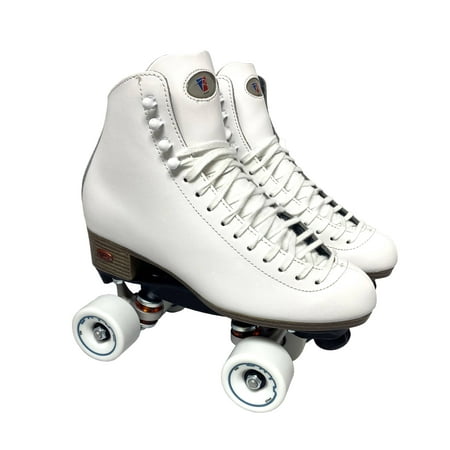 Riedell Quad Roller Skates - 120 Uptown (White) (Best Skates For Wide Feet)