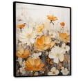 thumbnail image 2 of Designart "Minimalism Yellow Flower composition" Abstract Botanicals Floater Framed Canvas Print, 2 of 7